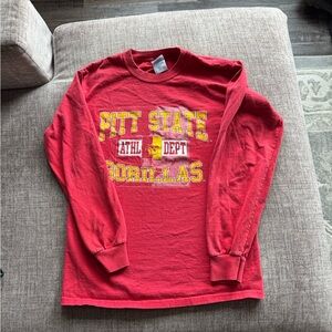 Gildan Red Long Sleeve Pitt State Gorillas Tee